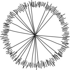 Obraz premium Tree plan hand drawn sketch icon top