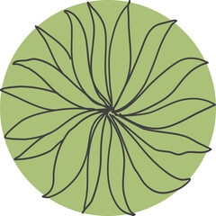 Fototapeta premium Tree plan hand drawn sketch icon top
