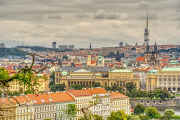 Fototapeta na wymiar Prague cityscape, HDR Image
