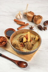Gule Kambing Jawa Timur or East Java Lamb Curry, Delicious Menu for Eid al Adha. Usually Served...
