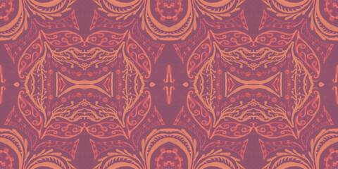 Victorian tile pattern. Retro baroque texture. Classic rococo design decor.