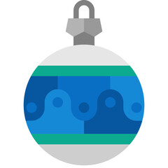 christmas ball flat icon