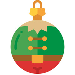 christmas ball flat icon
