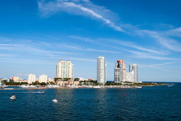 Obraz premium Miami South Beach Modern Skyline