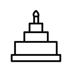 Cake celebration christmas icon Design