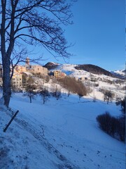 snowy village