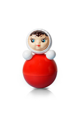 roly-poly toy or Nevalyashka or Vanka-Vstanka. Children's toy-doll, which, in the absence of external influences, is in a state of stable equilibrium.