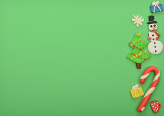 Christmas figurines from handmade plasticine
