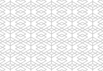 The geometric pattern with lines. Seamless vector background. White and gray texture. Graphic modern pattern. Simple lattice graphic design.