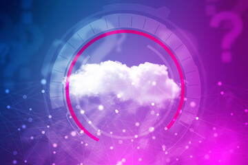 2d illustration abstract cloud background
