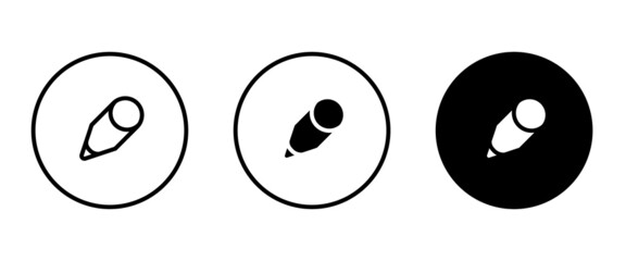 Pen Icon. Pencil, education, writer, copywriting icons button, vector, sign, symbol, logo, illustration, editable stroke, flat design style isolated on white linear pictogram