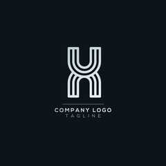 Abstract letter X logo design. Creative, Premium Minimal emblem design template. Graphic Alphabet Symbol for Corporate.