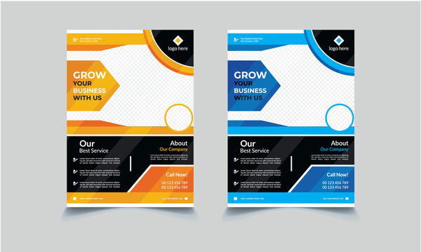 corporate flyer design template