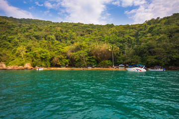 View of Praia da Feiticeira (Sorceress' Beach) at Ilha Grande - Ilha Grande, Angra dos Reis, Brazil