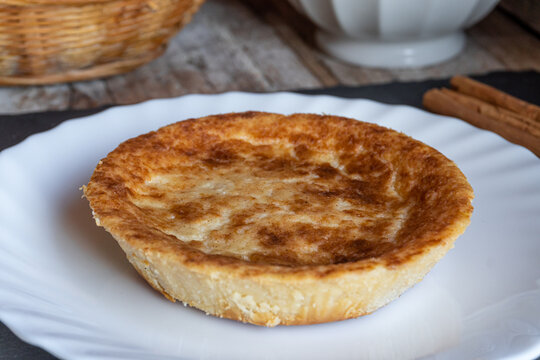 Quesada Pasiega, typical sweet from Cantabria (Spain) made with milk, eggs and butter.