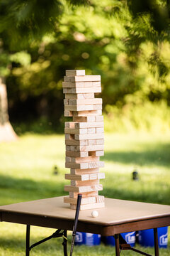 Giant Jenga Game Puzzle, Outdoor Yard Games