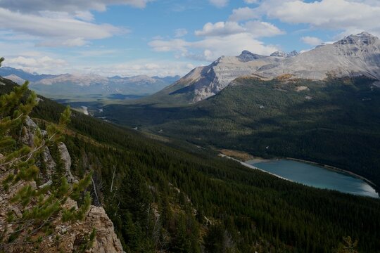 Wapta And Kicking Horse Pass At Paget Peak Look Out At Yoho National Park Canada