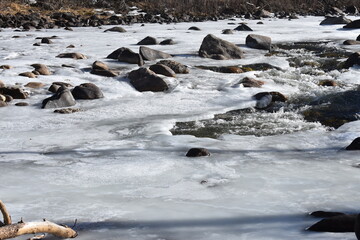 river in winter