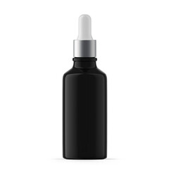 50ml 1 oz black glass dropper bottle