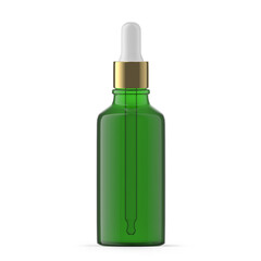 50ml 1 oz green glass dropper bottle