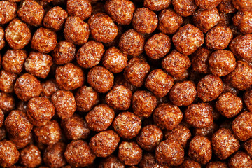 Healthy Ready Breakfast Chocolate Balls Top View