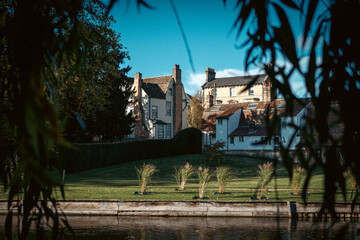 Buildings over the river Cam, Cambridge.