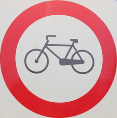 No transit for bicycles 