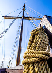 Obraz premium rig at a sailboat