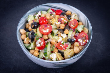Delicious tasty Mediterranean Chickpea Salad