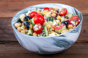 Delicious tasty Mediterranean Chickpea Salad