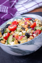 Delicious tasty Mediterranean Chickpea Salad