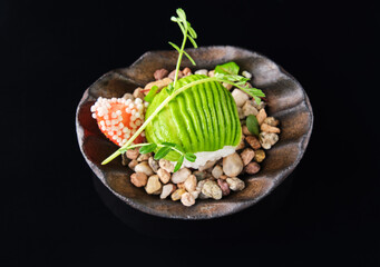 sushi avocado ball nigiri japanese food