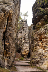 Tiske steny or Tisa rocks in Bohemia