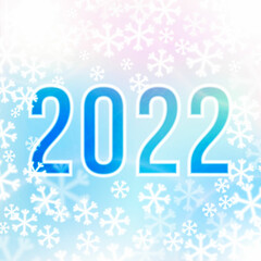 Christmas winter frosty background, snowflakes on pastel colors gradients