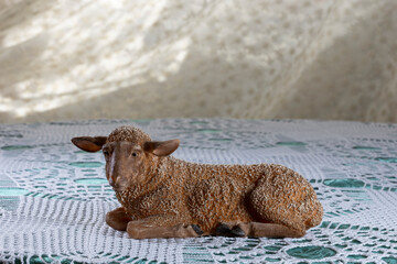 Nativity scene sheep