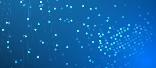 Neural network concept. Connected cells with links. High technology process. Abstract background