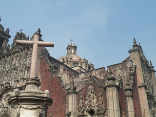 Fototapeta na wymiar National Cathedral, Zocolo, Mexico City