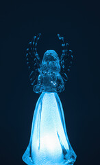 Glass figurine of an angel
