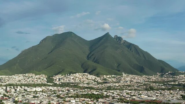 Cerro de la Silla is a famous mountain and a symbol of Monterrey, Nuevo León Mexico.
