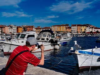 prot in a European tourist city