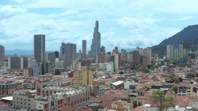 The beautiful streets of Bogota Colombia