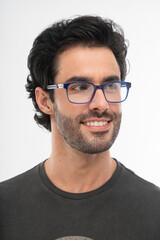 Fototapeta premium man with glasses, studio shot.