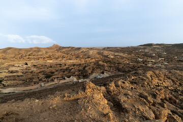 Some view of the Dahar, south region of Tunisia 