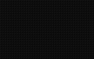 Black abstract triangular background. Dark vector grey triangles. Modern technology dark design. Geometric illustration