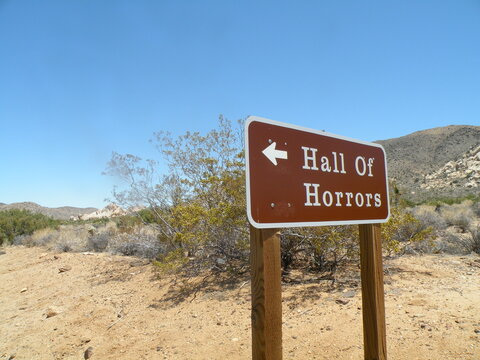 Climbing Sign, Joshua Tree National Park