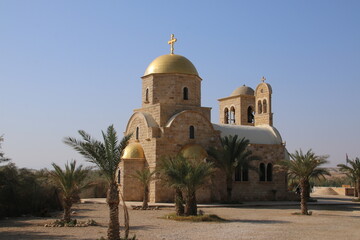 Fototapeta na wymiar Saint John the Baptist, Greek Orthodox Church Near Jordan River (Bethany Beyond Jordan, Jordan)