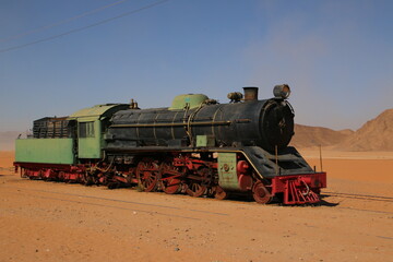 Old Locomotive in Wadi Rum (Jordan)