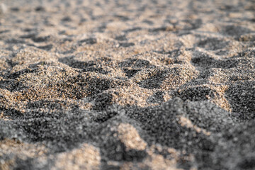 Background texture of beach loose sand with soft focus