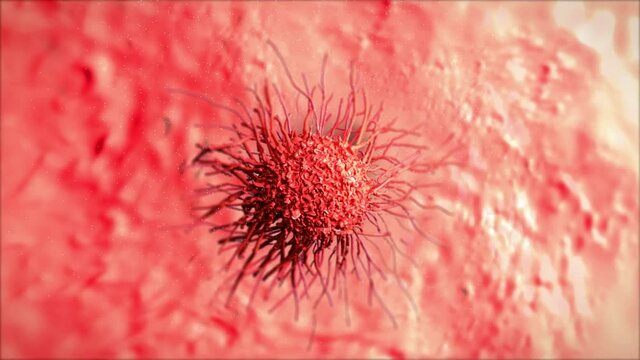 cancer cell or tumor infection cells and spreading