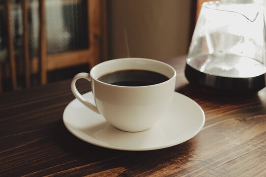 淹れたてのホットコーヒー
